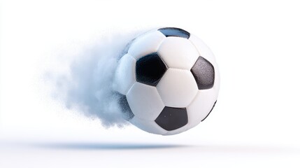 Naklejka premium Soccer Ball Motion Blur, Fast Speed, Action Shot