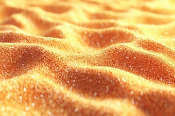 Golden sand texture, rippled surface