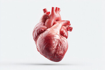 animated human heart render style, sharp focus, professional color grading