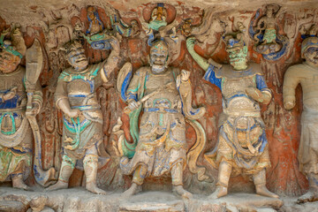 Ancient Stone Carvings of Warriors