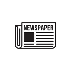Newspaper vector icon