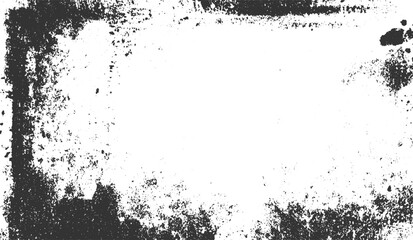 Scratch grunge fame urban background. Distressed overlay, Grainy abstract texture on a white background. Design element. Vector illustration