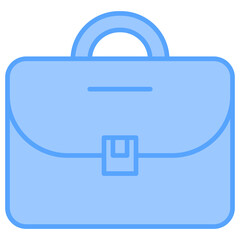 Obraz premium Briefcase Blue Icon