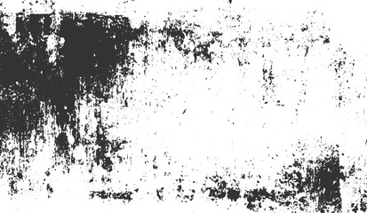 Old grunge black texture design. Grunge of black and white. Abstract illustration texture, isolated on transparent background