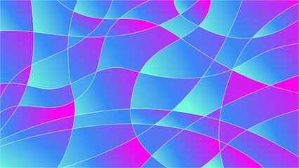 ブルーとピンクの波模様の背景素材