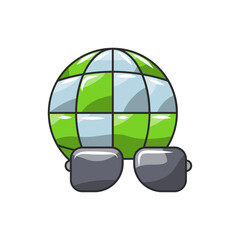 Cultural Lens Icon, Therapist Diversity Competence Globe.