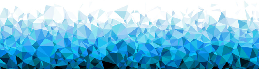 Abstract delaunay voronoi trianglify polygon gradient background illustration.