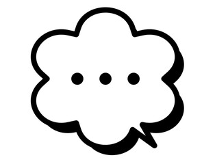 speech bubble icon 24H : cloud, bubble, speech, icon, symbol, illustration, vector, design, speech balloon icon, comics, cartoon style
