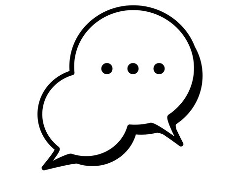 speech bubble icon 23H : bubble, speech, icon, symbol, illustration, vector, design, speech balloon icon, comics, cartoon style