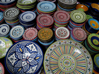 Colorful Moroccan Ceramic Plates