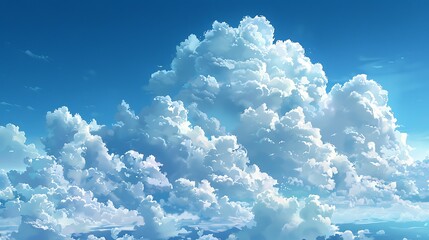 Realistic cloud formation brushes for digital landscapes, designed to create dynamic sky effects. The brushes are demonstrated on a canvas, showing their ability to add depth and realism to 