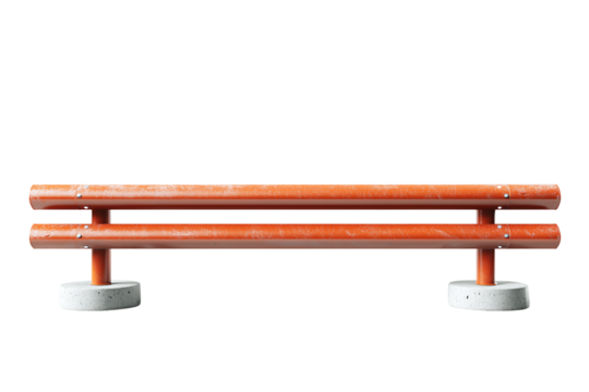 Guardrail isolated on transparent background, Clipart png