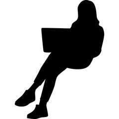 People Sitting Silhouette