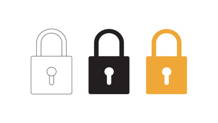 lock icon vector