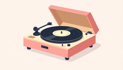Clean & Simple Record Player Design