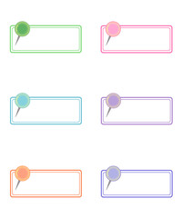 이름표, 메모, 편지, 스티커