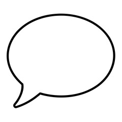 Simple outline of a speech bubble