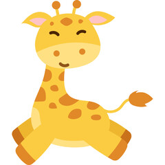 Giraffe Flat Illustration