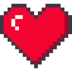 Obraz premium Pixel Love Illustration