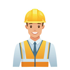 Portrait of a Professional Construction Project Manager - AI Generated