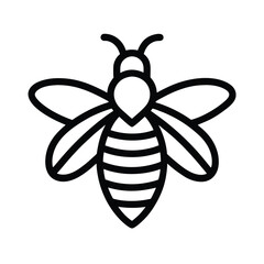 Spelling Bee Outline Vector Illustration