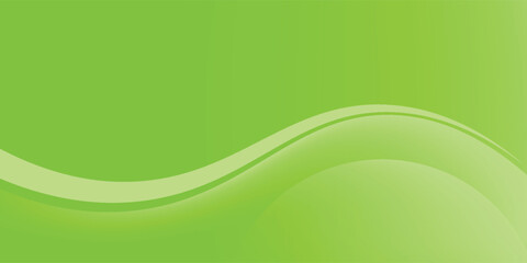 Modern abstract background. Wavy green and white background.