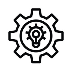 Critical Thinking Outline Vector Illustration