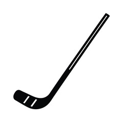 Hockey Stick Outline Vector Illustration