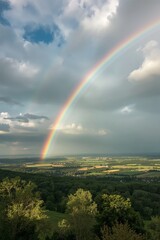 rainbow over the river