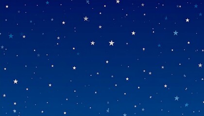 Dark blue background scattered with varying sizes of white and light blue stars