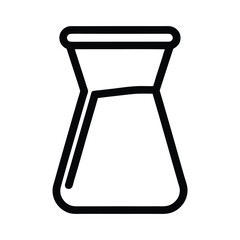 Beaker Outline Vector Illustration