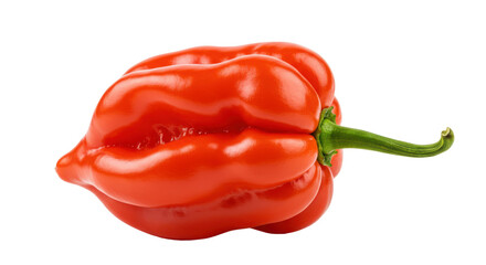 Red habanero pepper isolated PNG with Transparent Background