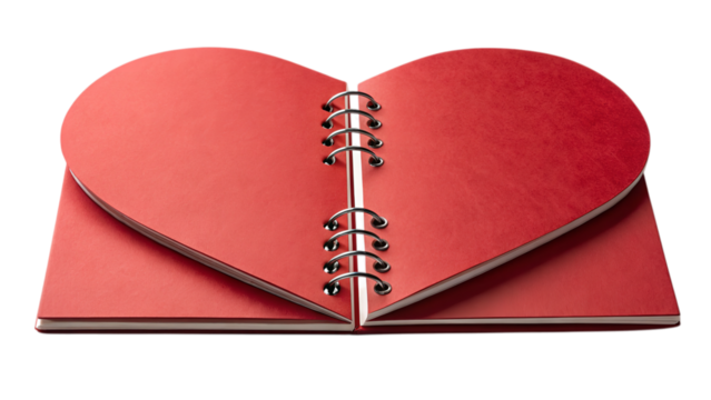 Express your love with this heart shaped journal, perfect for valentines, anniversaries, and special messages