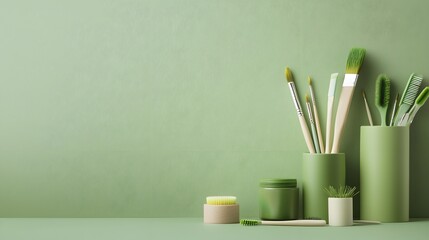 Assorted Toothbrushes on Table