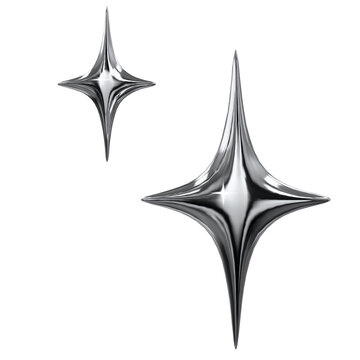 3d chrome icon Sparkling	