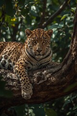 leopard on the rock