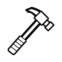 hammer outline vector