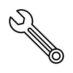 wrench outline vector