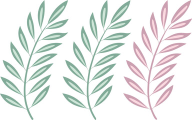 Colorful Leaves Set for Seasonal and Nature Artwork. Vibrant Colorful Leaves Set for Autumn and Spring Designs. Decorative Colorful Leaves Set for Botanical Illustration. Colorful Leaves Set