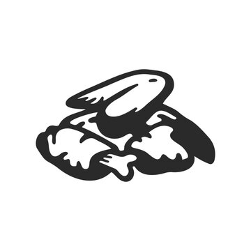 Optical illusion drawing of rabbit-duck ambigram image