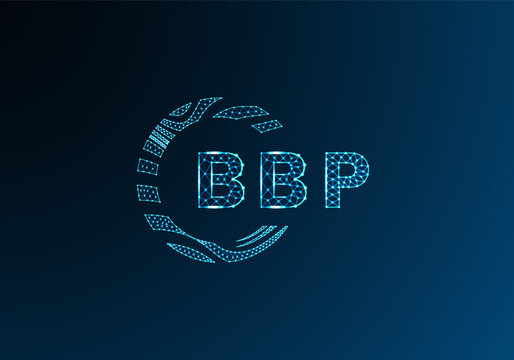 BBP low poly letter logo vector design. BBP lower poly logo design. BBP unique low poly logo design.
