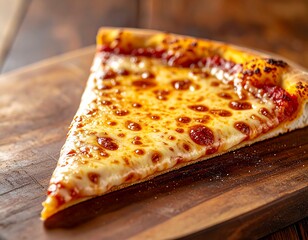 Close-Up of Pizza with Visible Dough Texture