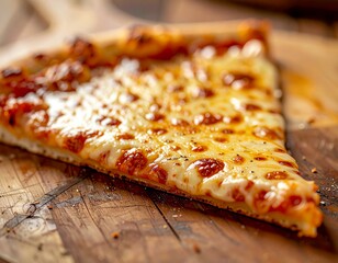 Close-Up of Pizza with Visible Dough Texture