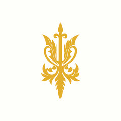 Golden heraldic symbol 