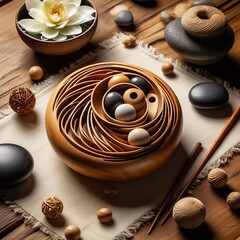 Artistic Zen Decor A functional art piece for mindfulness and ae