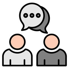 Discussion lineal color icon