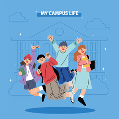 대학교 새학기 캠퍼스 라이프