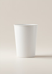 Blank white disposable cup