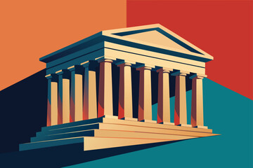 educational card set for greek architectural terms.eps