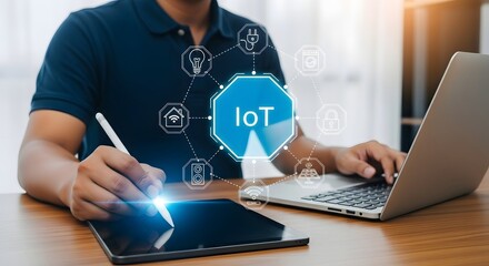 Iot internet of things concept smart home automation technology digital transformation